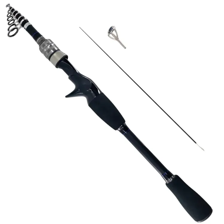適合wt5~18g 7.6ft~9.5ft モバイルルアーロッド 替えピース付き 振出竿 コンパクトロッド