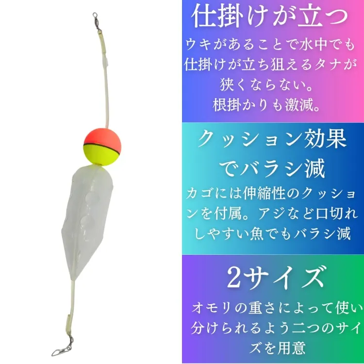ブッコミサビキ専用カゴ クッションゴム付き 画像2