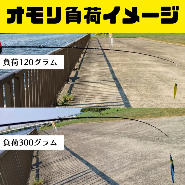 負荷100~350g オフショア ジギング タイラバ 3ピース ロッド コンパクト 画像6